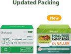 GreFusion Compostable Trash Bags, Small 2.6 Gallon, 0.72 Mils Thick, Eco - Image 2