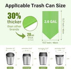 Compostable Trash Bags 2.6 Gallon 100 Counts Compost Small Garbage Bag - Image 4