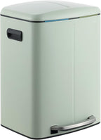 happimess HPM1005E Marco Rectangular 10.6-Gallon Double Bucket Trash Can by Happimess