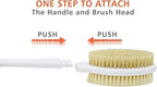Shower Brush with Soft and Stiff Bristles, 18.5" Long Handle Dual-Sided Back - Image 4