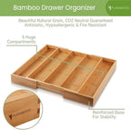 Purawood Kitchen Drawer Organizer, 2 Pack - Image 3