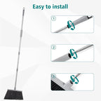 PBHEPJ Broom, Outdoor Broom for Floor Cleaning, Hard Bristle Angle Broom for - Image 4