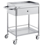 VEVOR Medical Cart, 2-Layer Stainless Steel Cart 220 lbs Weight Capacity by VEVOR