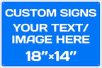 Custom Signs Outdoor and Indoor, Aluminum Weatherproof Metal Sign Multiple by Repaly