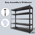 48.2" W Garage Shelving 3000LBS Storage Shelves Heavy Duty Garage Storage - Image 7