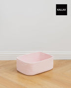 Small Woven Basket, 13.5 x 9.5 x 5 Inches, Storage Basket - Image 9