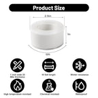 Self Fusing Silicone Tape 4 Rolls 1 in x 10' White Waterproof Rescue Tape - Image 2