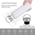 Neihepal 20 oz Insulated Water Bottles Bulk 2 Pack, Stainless Steel Double Wall - Image 4