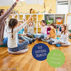 Really Good Stuff Chapter Book Classroom Library Bins with Dividers -4 Pack