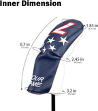 Blue and White Stars Hybrid Iron Head Covers - Image 2