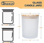 Thick Candle Jars for Making Candles 12 Pcs, 7 OZ Empty Jars - Image 6