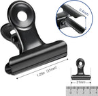 30 Pack Bulldog Clips 1.25 Inches Small Hinge Paper Clips Metal Hinge Clips - Image 2