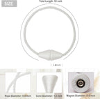 Magnetic Curtain Tiebacks 8 Pack Outdoor Rope Curtain Tie Backs Decorative - Image 2