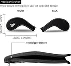 Golf 12pcs Thick Synthetic Golf Iron Head Covers Set Headcover Fit All Brands - Image 2