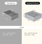 4 Packs Wardrobe Clothes Organizer, 5 Grids Washable Portable Closet Organizer - Image 2