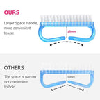 Handle Grip Nail Brush, Hand Fingernail Brush Cleaner Scrubbing Kit Pedicure - Image 2