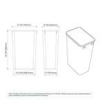 Dowell 50L Wastebasket Trash Container, 52.8Qt/13.2Gal, - Image 6