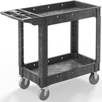 Utility Cart on Wheels, 1000 lbs Capacity Rolling Service Cart, 40 x 17 Inch by WanmwillToolOrganizer