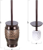Creative Scents Dublin Brown Toilet Brush Set - Image 3