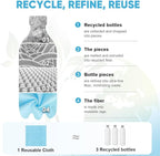 AIDEA Microfiber Cleaning Cloth Roll, Reusable Tear Away Paper Towels, - Image 4