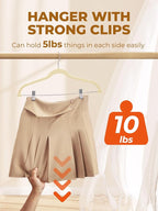HOUSE DAY Velvet Skirt Hangers 24 Pack, Space Saving Slim Shorts Hanger - Image 3