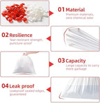 3 Gallon Trash bag Small White Drawstring Trash Bags, Tear-Free Heavy Duty - Image 3