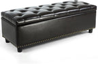 BELLEZE 47" Storage Ottoman, Storage Bench by BELLEZE