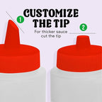 Norcalway 24 oz Condiment Squeeze Bottles - Image 6