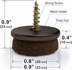 Screw-On Felt Furniture Pads X-Protector 24 PCS - Image 4