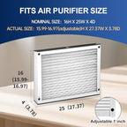 413 Replacement Air Filter MERV 13 16x25x4 - Image 3