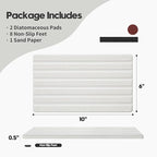 2PCS Water Absorbing Stone Drying Tray Mat - Image 2