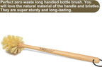 Bottle Brush with Strong Sisal Bristles, 13-3/4 Inch Long Wood Handle Hanging - Image 6