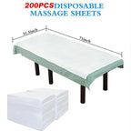 200Pcs Disposable Massage Table Sheets 31.5" x 71" Non-Woven Fabric Bed Covers - Image 2