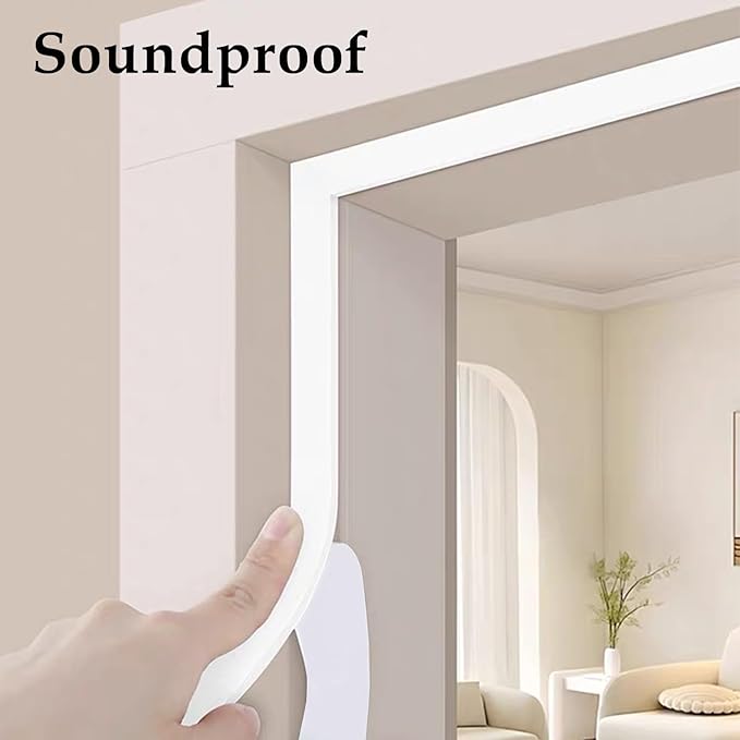 Weather Stripping Door Seal White, 1/2Inch Wide X 1/4 Inch Thick, Air - Image 5