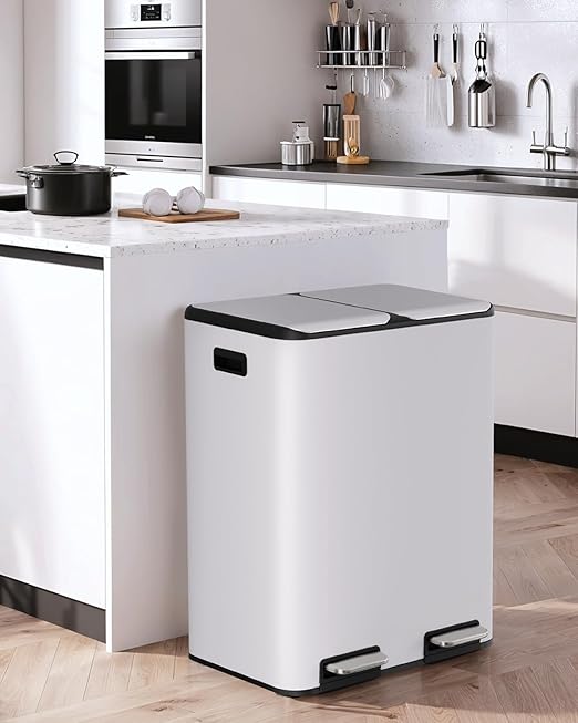 Arlopu 16Gal Dual Trash Can w/2 Built-in Box - Image 8