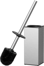 FORIOUS Toilet Brush and Holder Set, Heavy Duty 304 Stainless Steel Base Square by FORIOUS