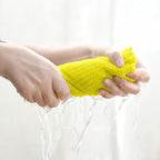 Artoid Mode 100% Cotton Lemon Yellow Waffle Weave Kitchen Dish Cloths, 12x12 - Image 4