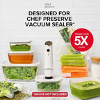 Chef Preserve Glass Vacuum Seal Containers - Image 2