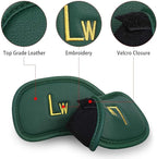 CRAFTSMAN GOLF 12pcs or 1pc Thick Synthetic Leather Golf Iron Head Covers Set - Image 3