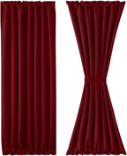 DWCN French Door Curtains – Rod Pocket Thermal Blackout Curtain - Image 7