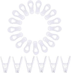 White Hanger Clips 60 Pack, Clothes Pins Finger Clip - Image 7