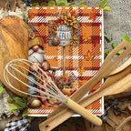 Fall Kitchen Towels Set of 6, Orange Pumpkin Fall Dish Towels - Image 6