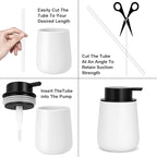 Liquid Soap Dispenser Pump 2pcsHead Replacement Spare Plastic Pump Bathroom - Image 4