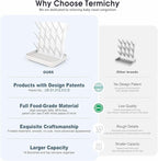 Termichy Baby Bottle Drying Rack: Large Vertical Bottle Dryer Rack Holder - Image 6