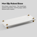 Water Absorbing Stone Sink Caddy Kitchen Sink Organizer Tray, Diatomite - Image 6