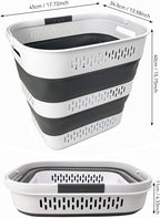 SAMMART 40L Collapsible Plastic Laundry Basket - Image 2