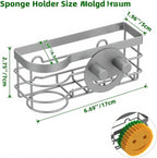 Cisily Grey Smiley Sponge Holder - Image 3