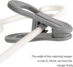 Tinfol 24pc Grey Plastic Hanger Clips, Strong Pinch Grip Finger Clips - Image 5