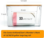 Hudgan Extra Large Trash Bag Holder Acrylic Trash Bag Dispenser Storage - Image 2