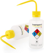 Isopropanol Wash Bottle, Narrow Mouth, Self-Venting Safety Wash Bottles by LABINVO